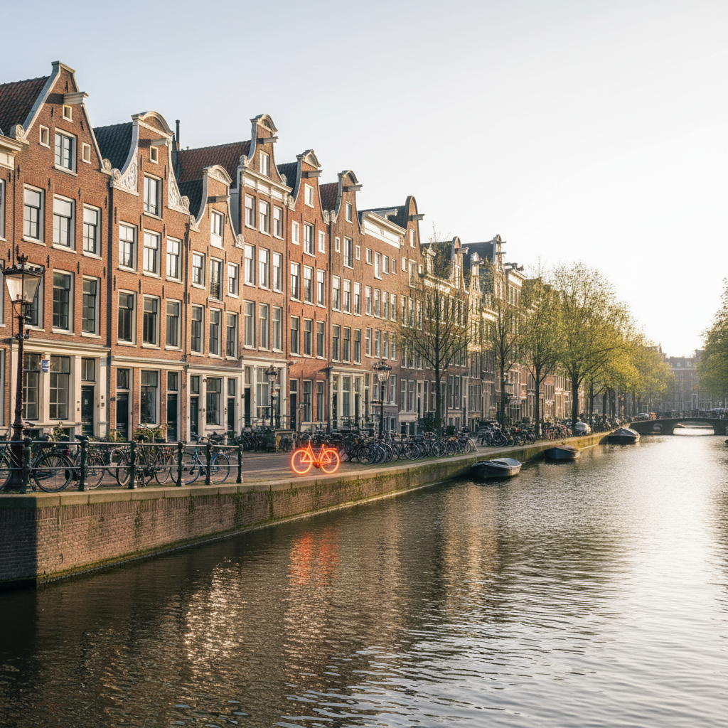 Skyline of foto van Amsterdam