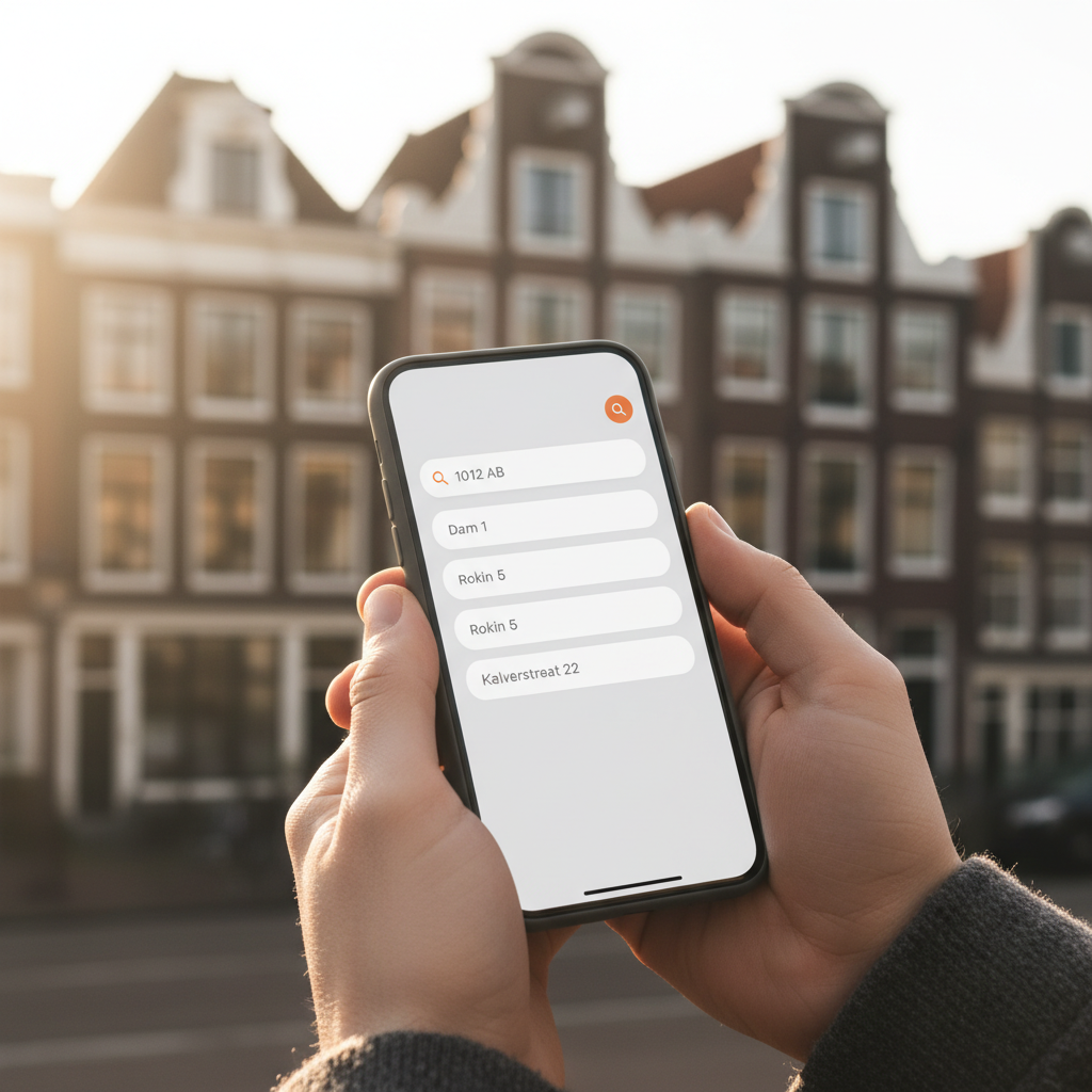 Warmtepomp configurator — adres en woninggegevens als startpunt